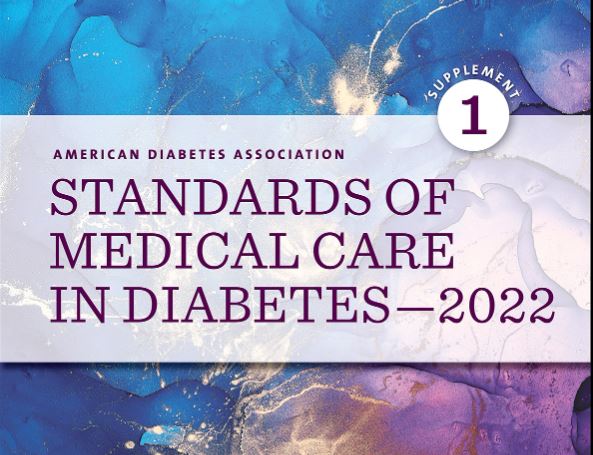 Acces deschis la secțiunea 14 (copii și adolescenți) din ADA ”Standards of Medical Care in Diabetes 2022”