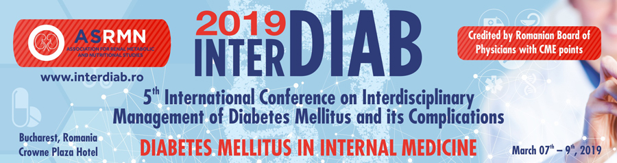 INTERDIAB – Conferinţa Internaţională Managementul Interdisciplinar al Diabetului Zaharat şi Complicaţiile Sale: 7-9 martie, București