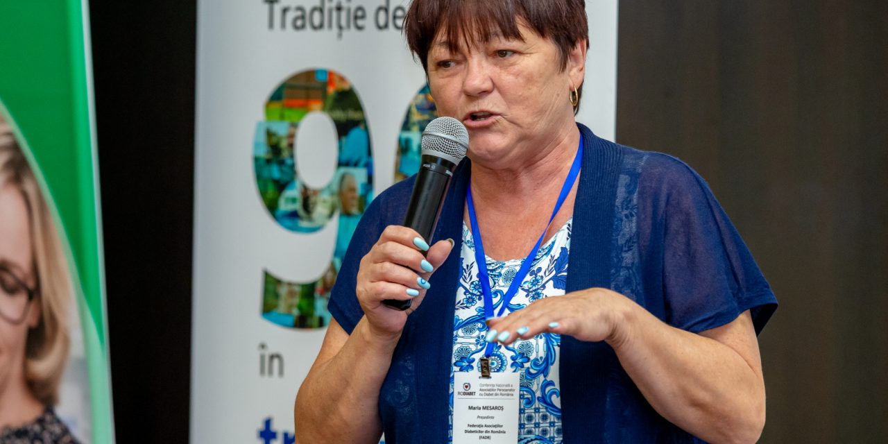 Maria Mesaros, președinte Federația Asociațiilor Diabeticilor din România: Milităm pentru recunoașterea profesiei de asistent medical educator, pentru ca pacienții cu diabet să aibă educație continuă