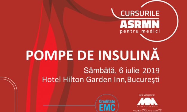 Cursul de pompe de insulină & Cursul de pompe de insulină augmentate cu senzori: 6 iulie, Hilton Garden Inn Bucureşti