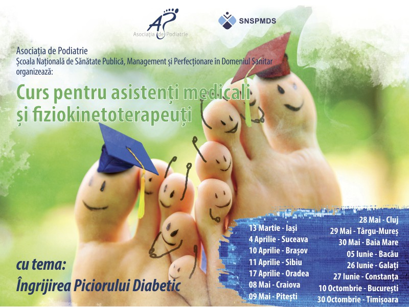 Cursuri Îngrijirea Piciorului Diabetic 2019