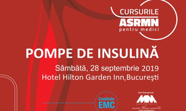 Cursul de pompe de insulină şi Cursul de pompe de insulină augmentate cu senzori: 28 septembrie, Hotel Hilton Garden Inn