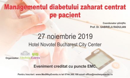 Conferinta “Managementul diabetului zaharat centrat pe pacient” – editia inaugurala: 27 noiembrie, Bucuresti