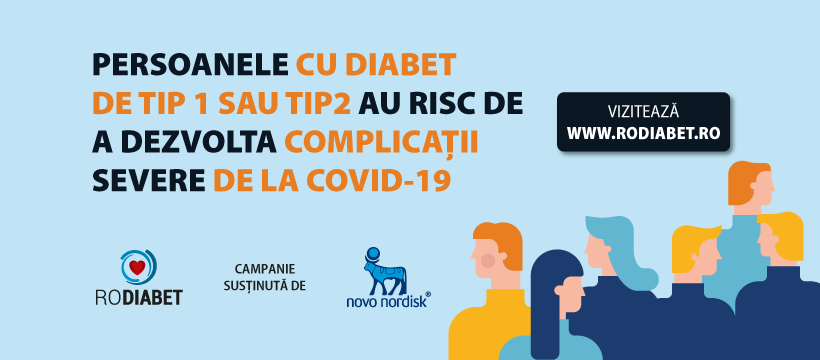 Portalul RoDiabet.ro demarează o campanie publică de informare și educare a persoanelor cu diabet pe timpul pandemiei COVID -19