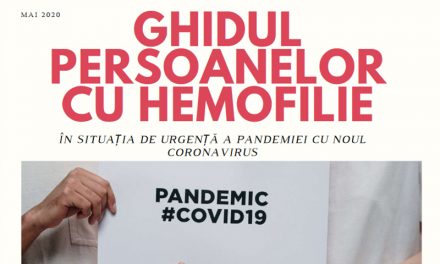 A apărut Ghidul persoanelor cu Hemofilie în situația de urgență a pandemiei de coronavirus