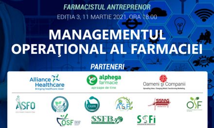 Farmacia Viitorului: Au început înscrierile pentru cel de-al treilea webinar „Farmacistul Antreprenor”