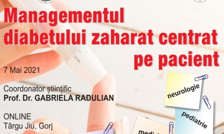 Conferința medicală „Managementul Diabetului Zaharat – centrat pe pacient” are loc pe 7 mai, online