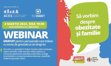 Vă așteptăm ”Să vorbim despre obezitate și familie”, astăzi 4 martie 2024, ora 19.00