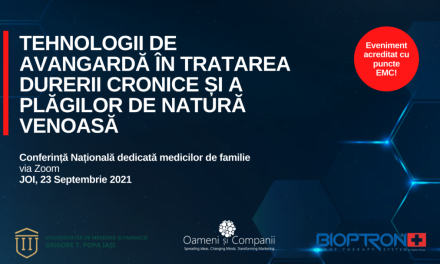 Conferință Națională dedicată Medicilor de Familie: Tehnologii de avangardă în tratarea durerii cronice și a plăgilor de natură venoasă