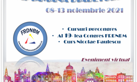 Al 19-lea Congres Național al Federației Române de Diabet, Nutriție, Boli Metabolice (FRDNBM)