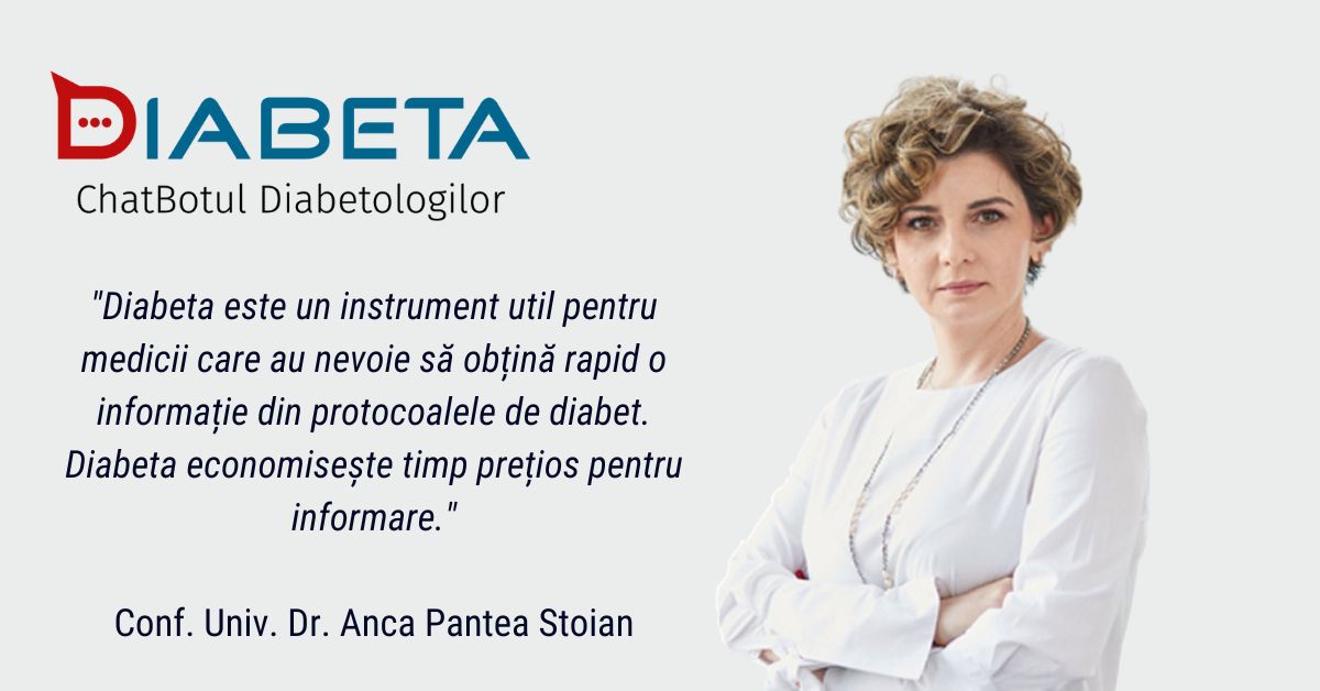 Conf. Univ. Dr. Anca Pantea Stoian: Diabeta economisește timp prețios pentru informare