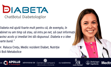Dr. Raluca Crețu: Diabeta este o idee foarte bună