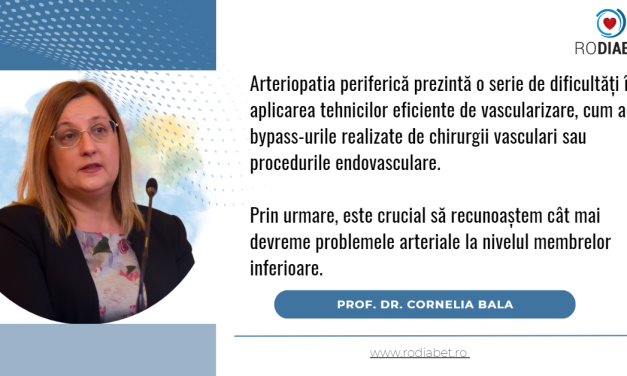 Prof. Dr. Cornelia Bala: Arteriopatia periferică, o complicație gravă asociată diabetului