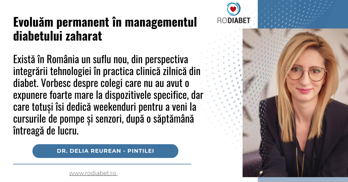 Dr. Delia Reurean – Pintilei: Evoluăm permanent în managementul diabetului zaharat