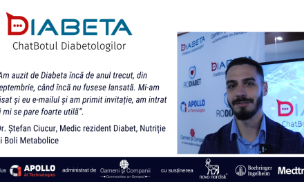 Dr. Ștefan Ciucur: Diabeta este o aplicație foarte utilă