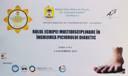 Conferinţa „Rolul echipei multidisciplinare în îngrijirea piciorului diabetic”, ediția a IV-a, 3-4  noiembrie 2023