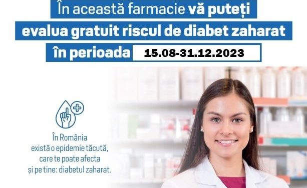 Campanie de evaluare gratuită a riscului de diabet zaharat în farmaciile Larafarm