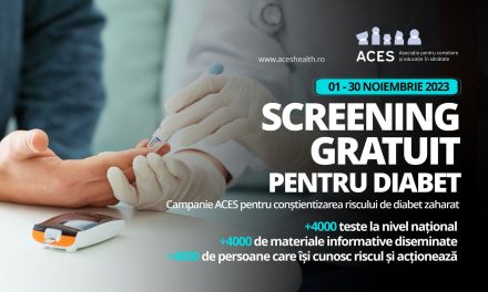 ACES: Campania națională de screening GRATUIT pentru diabet zaharat, 1 -30 noiembrie 2023