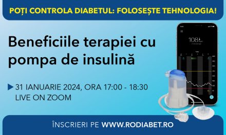 Despre beneficiile terapiei cu pompa de insulină la webinarul Rodiabet