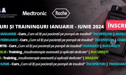 Webinar ACES: ”Cum să îți pui pacienții pe pompă de insulină”, 16 -18 februarie, Craiova