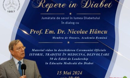 Moment special în deschiderea Congresului Societății Române de Diabet, Nutriție și Boli Metabolice