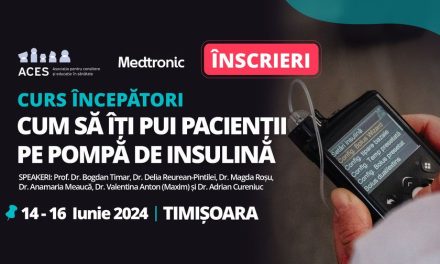 Webinar ACES: ”Cum să îți pui pacienții pe pompă de insulină”, 14 -16 iunie, Timișoara