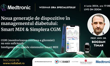 Despre noua generație de dispozitive în managementul diabetului la Ora Specialistului Rodiabet din 4 iunie