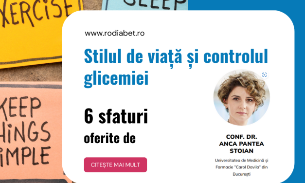 Conf. Dr. Anca Pantea Stoian: Stilul de viață și controlul glicemiei