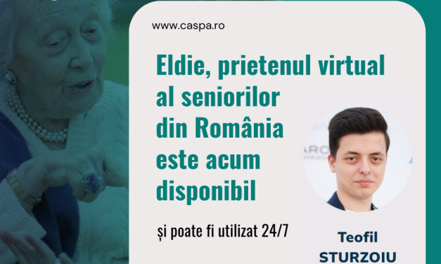 Eldie, prietenul virtual al seniorilor din România, este acum disponibil