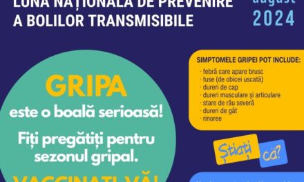 August, Luna Națională de Promovare a Bolilor Transmisibile