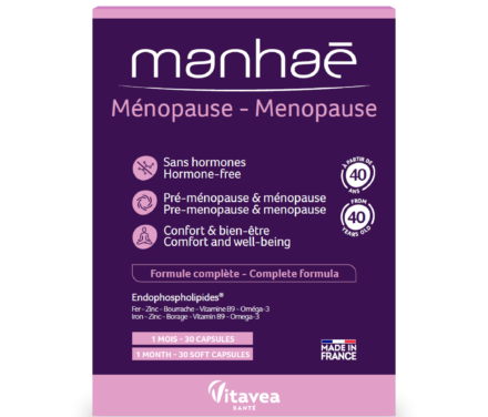 Manhaē Ménopause – soluția naturală „all inclusive” pentru simptomele menopauzei