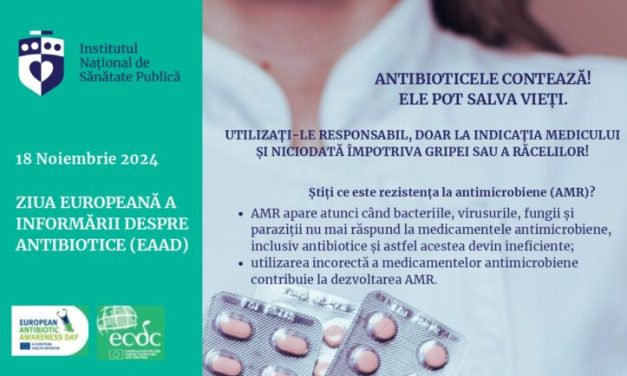 INSP: Rezistenţa la antimicrobiene este o ameninţare critică pentru sănătatea tuturor persoanelor