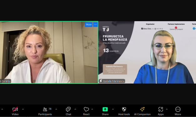 Dr. Nico Ferariu, despre frumusețea la menopauză, în cadrul celui mai recent webinar Mereu TU